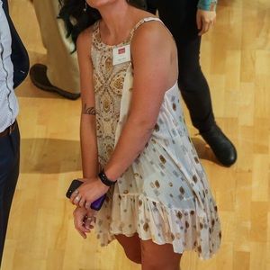 Sheer Free People tank dress